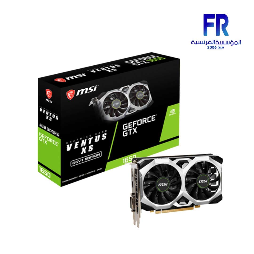 كرت شاشة ام اس اي GTX 1650 D6 Ventus XS 4Gb OCV1