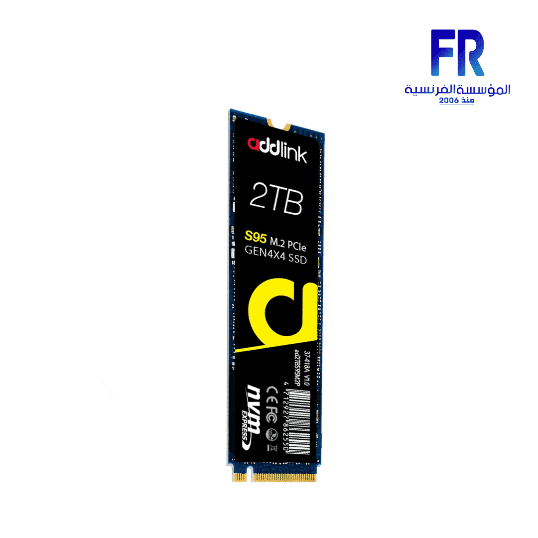 Addlink S95 2Tb M2 2280 Pcie Gen4 Nvme Internal Solid State Drive SSD