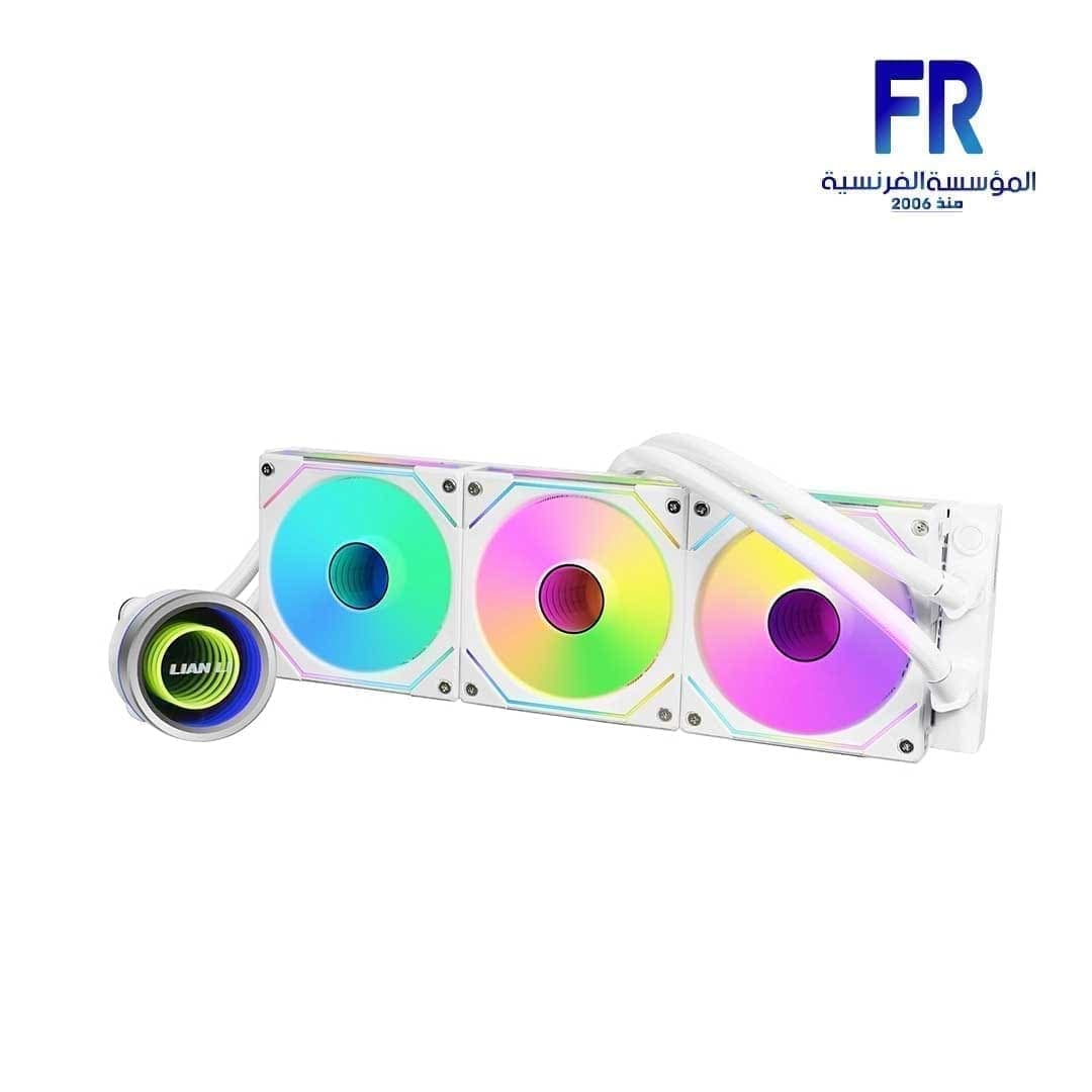 مبرد مائي للمعالج Lian Li Galahad II Trinity SL-INF 360 مم مع مراوح UNI Fan SL Infinity - أبيض