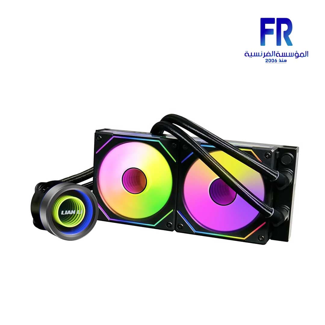 مبرد مائي للمعالج Lian Li Galahad II Trinity SL-INF 240 مم مع مراوح UNI Fan SL Infinity - أسود