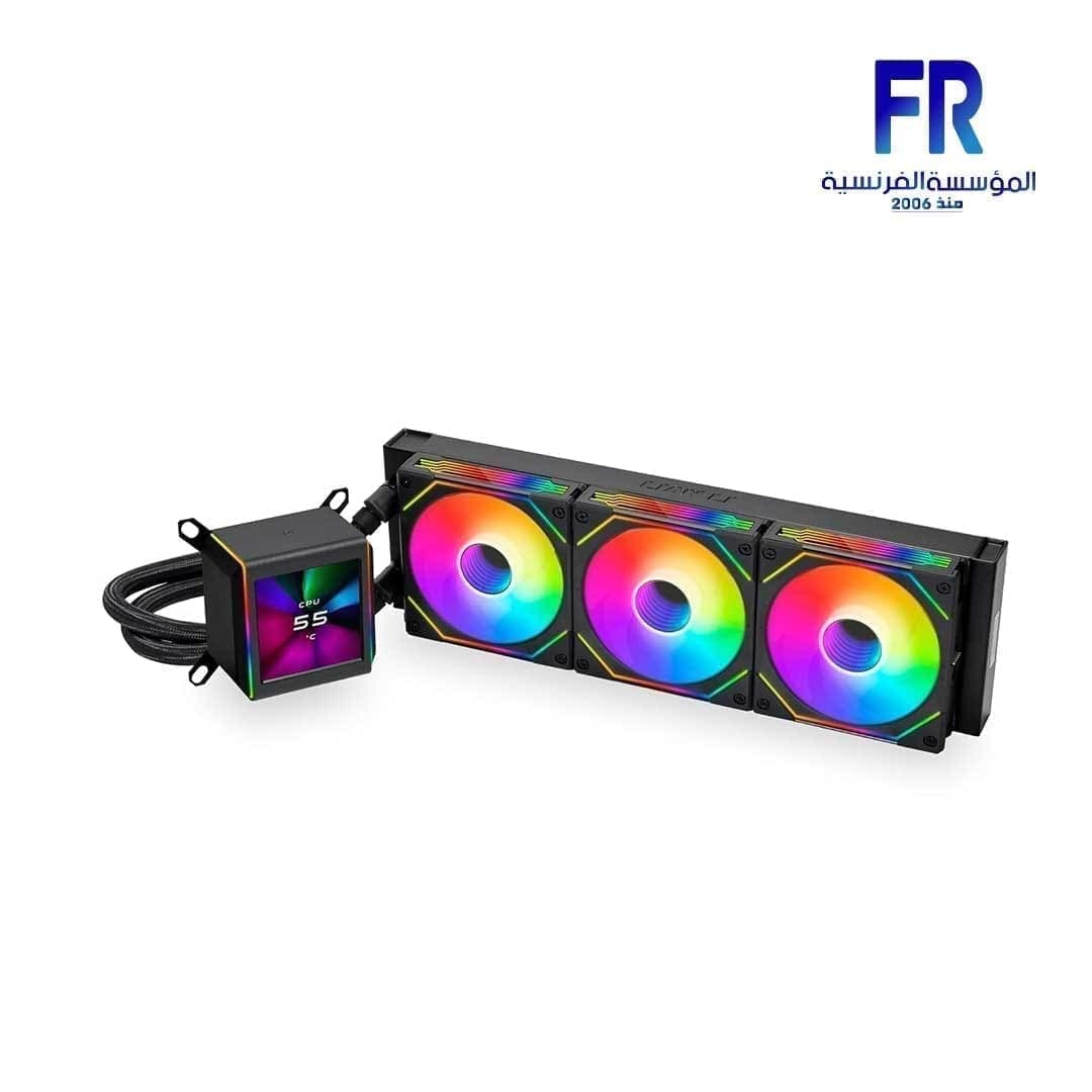 مبرد مائي Lian Li Galahad II LCD SL-INF 360 360MM مع مراوح SL Infinity أسود AIO