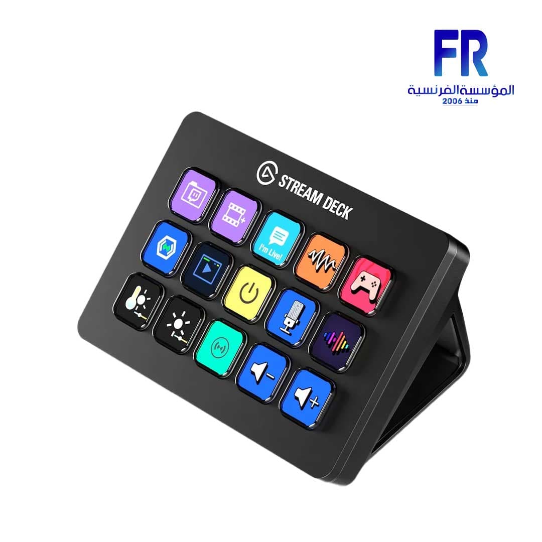 الجاتو Stream Deck MK.2 عدد 15 مفتاح ماكرو، وحدة تحكم استوديو لون أسود