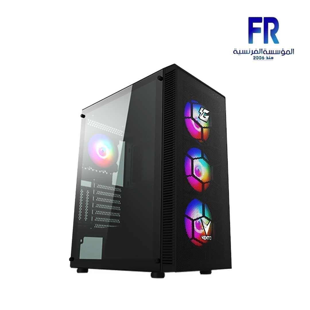 كيسة كمبيوتر Fsp Vento mesh VG11A + باور سبلاي Hyper pro 650W 80+ Bronze Mid Tower