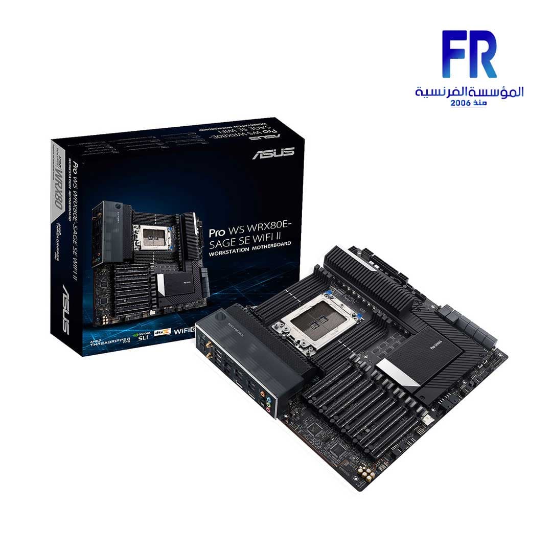 لوحة أم اسوس Pro WS WRX80E SAGE SE WIFI II اي ام دي WRX80 لمحطات العمل
