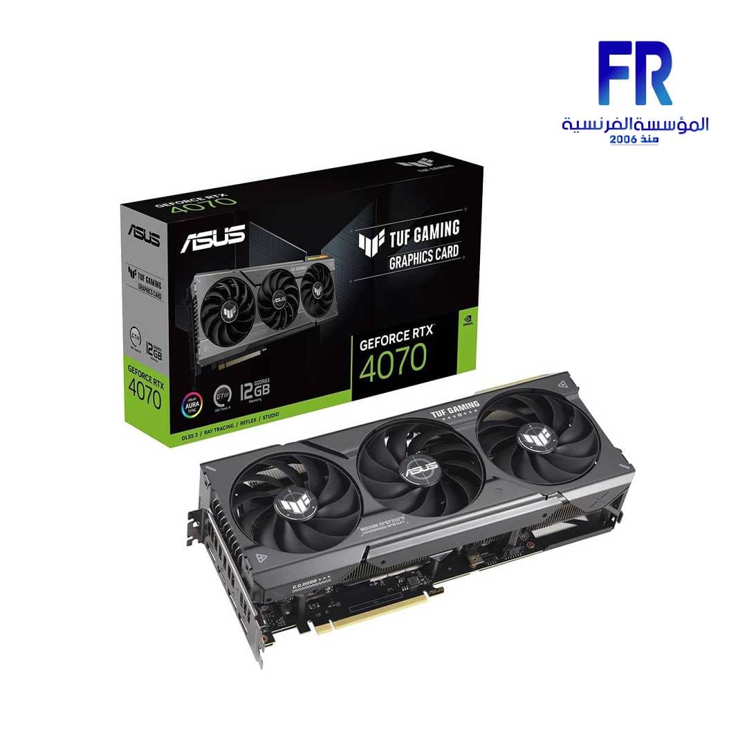 كرت شاشة اسوس Tuf Gaming RTX 4070 12Gb OC Edition GDDR6X 192Bit