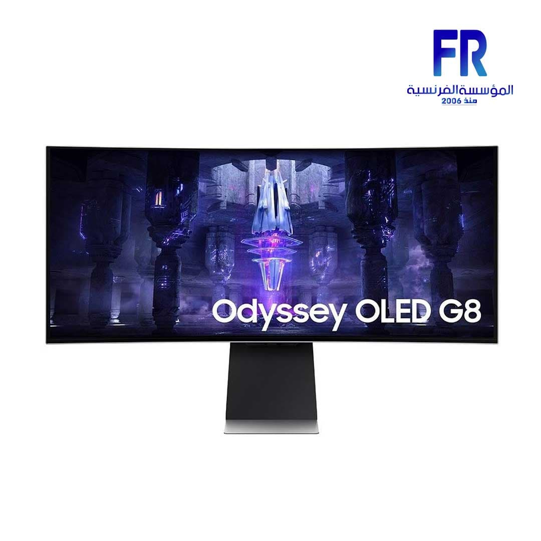 شاشة سامسونج Odyssey OLED G8 LS34BG850SUXEN مقاس 34 بوصة 175 هرتز 0.03 مللي ثانية Ultra WQHD سمارت منحنية للجيمنج