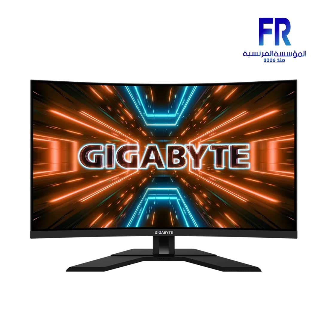 شاشة جيمنج جيجابايت M32QC مقاس 32 بوصة 165Hz 170Hz OC 1Ms 2K VA منحنية