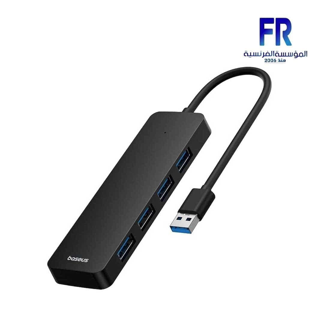 موزع Baseus UltraJoy 4 منافذ 100 سم - أسود