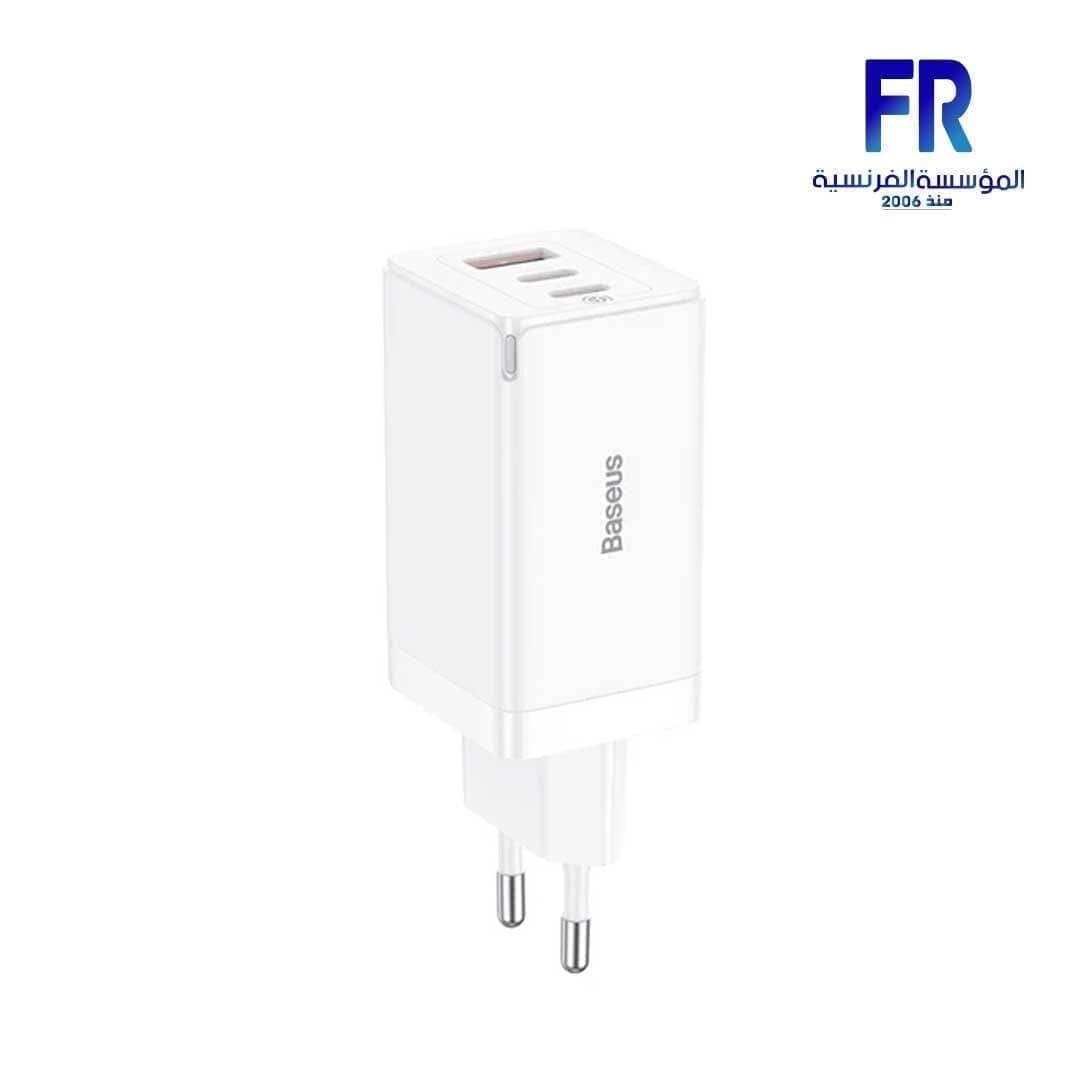 Baseus GaN5 Pro 2C+U 65W EU White Fast Charger