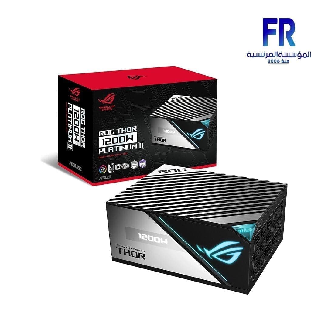مزود طاقة اسوس Rog Thor 1200w Platinum II 80 Plus Platinum كامل الوحدات