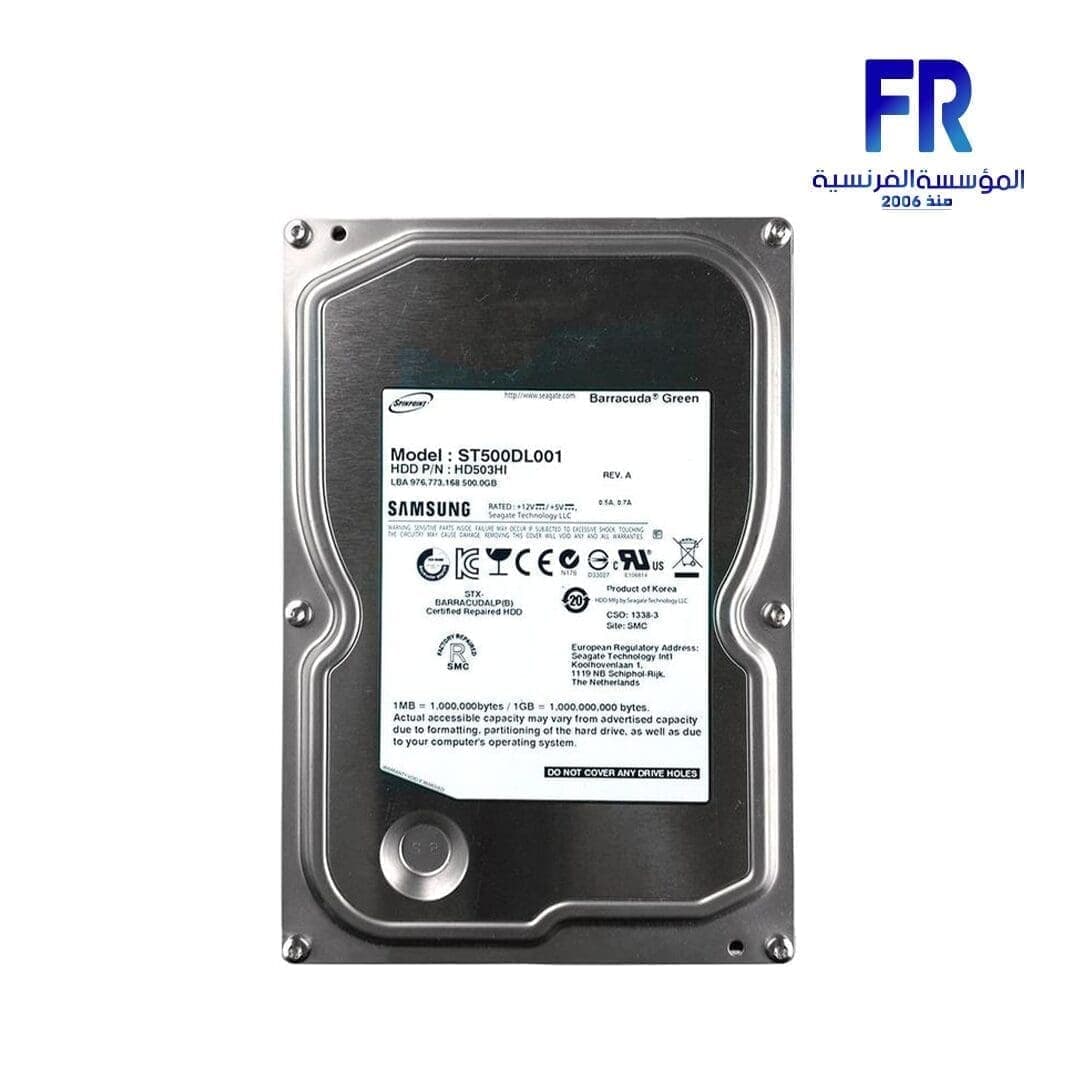 سامسونج ST500DL001 هارد ديسك داخلي للكمبيوتر المكتبي سعة 500GB