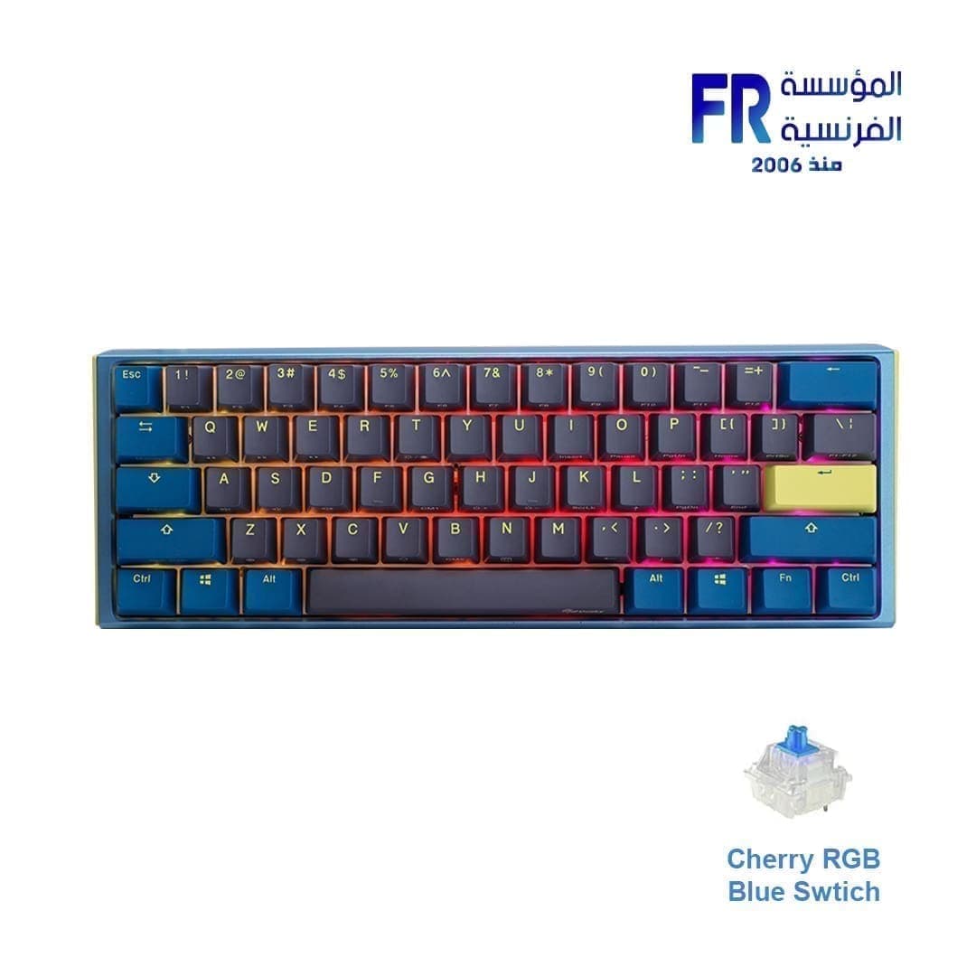 كيبورد Ducky One 3 Mini Daybreak ميكانيكي جيمنج سلكي بسويتش Blue يدعم العربية