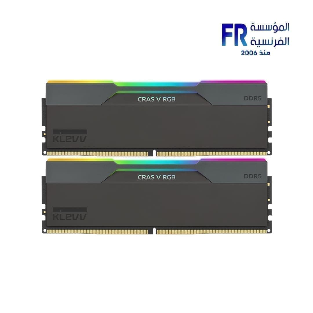 KLEVV CRAS V RGB 32GB ( 2x16GB ) DDR5 6400MHZ CL32 Desktop Memory