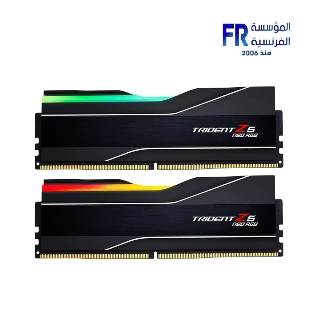 رامات ديسكتوب G Skill Trident Z5 Neo RGB سعة 64GB (2x32GB) DDR5 بتردد 6000Mhz CL32