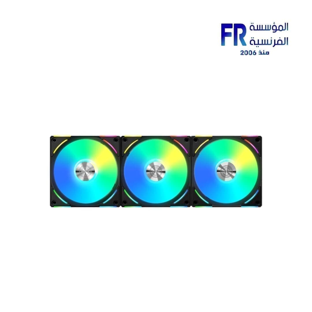 مراوح ليان لي UNI FAN AL120 V2، RGB، 120mm، 3 مراوح