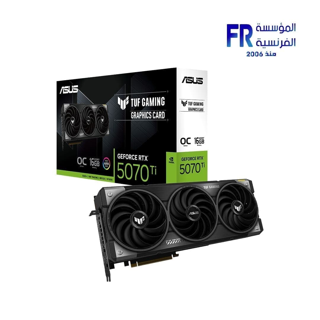 كرت شاشة اسوس GeForce RTX 5070 Ti TUF Gaming 16GB GDDR7