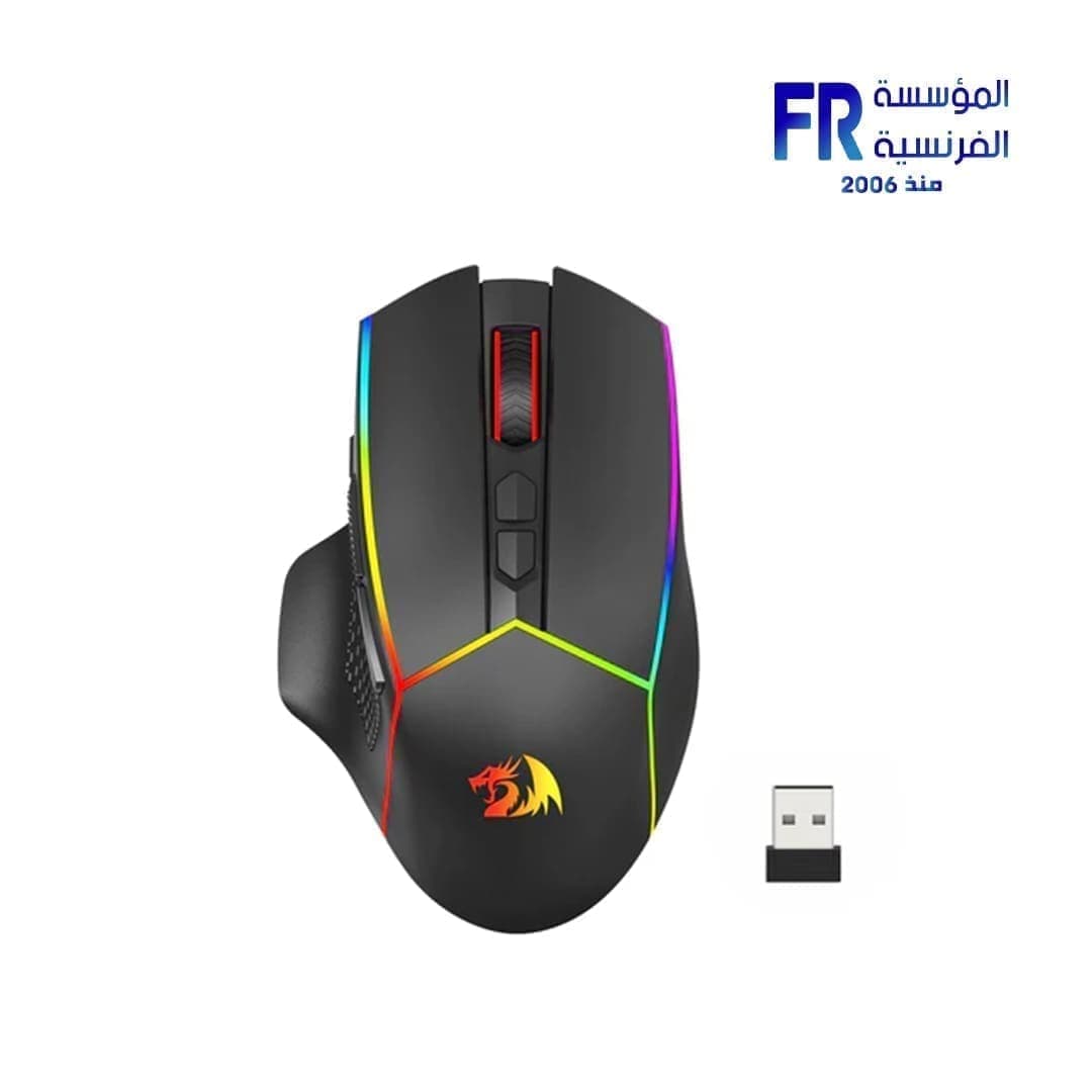 ماوس جيمنج ريدراجون AXE Pro M814 RGB لاسلكي بلوتوث