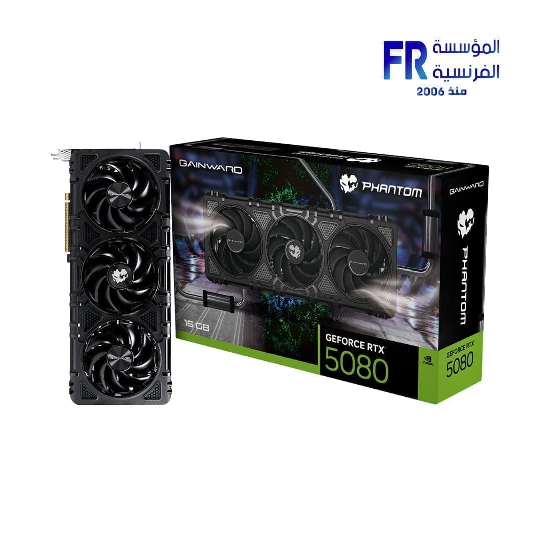 كرت شاشة Gainward GeForce RTX 5080 Phantom 16Gb GDDR7 256bit