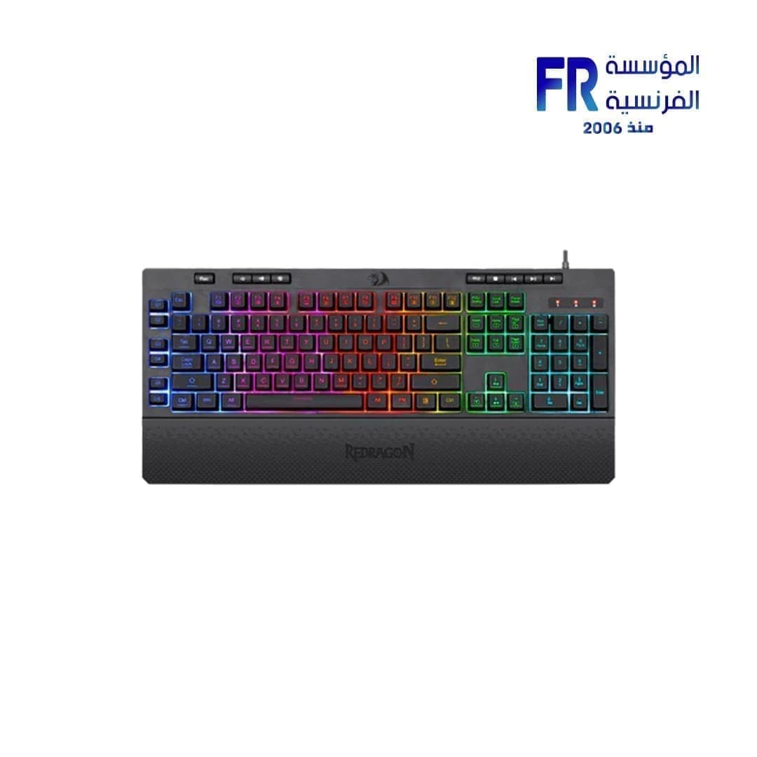 كيبورد جيمنج سلكي ريدراجون Shiva K512 بإضاءة RGB
