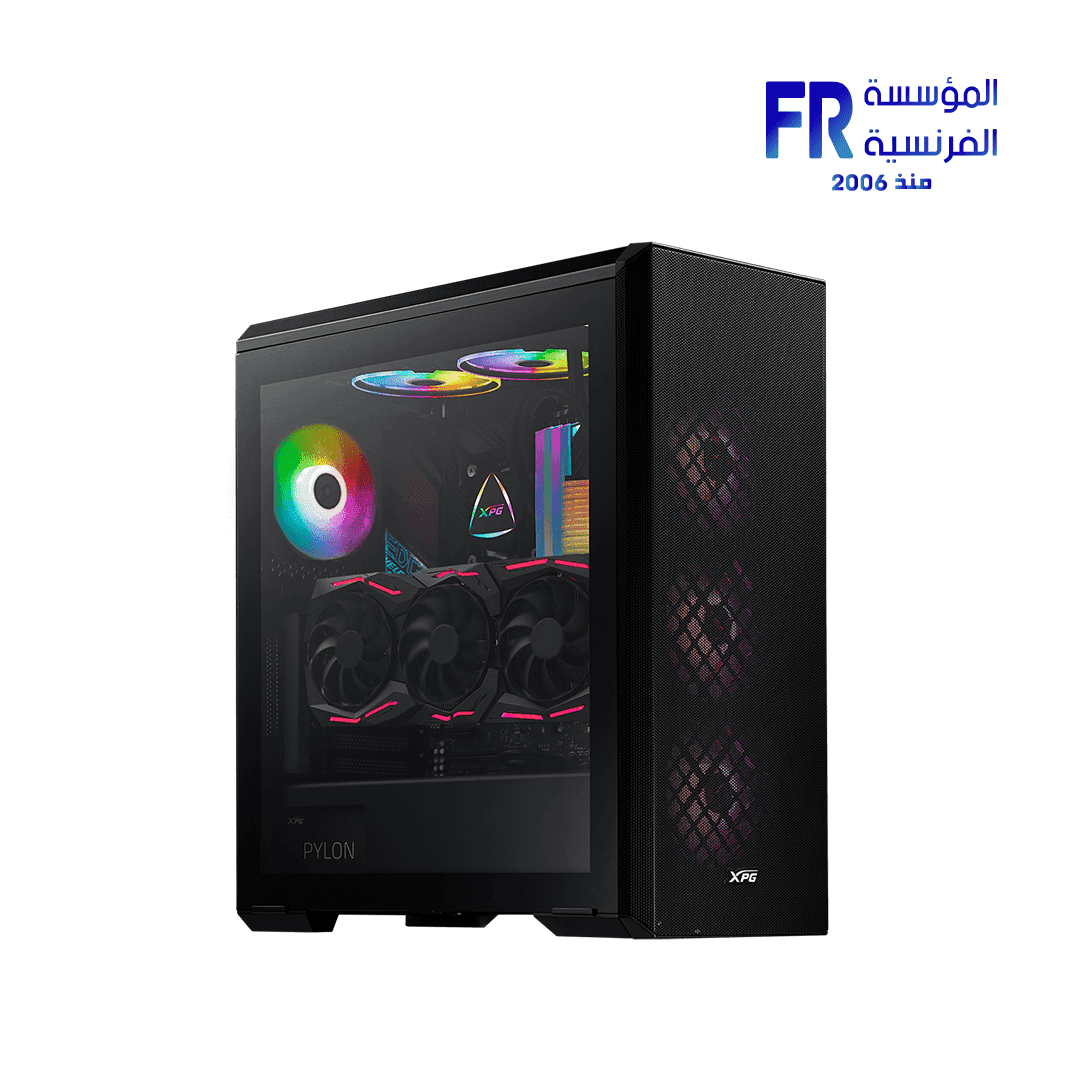 كيسة كمبيوتر XPG Defender Mid Tower - أسود