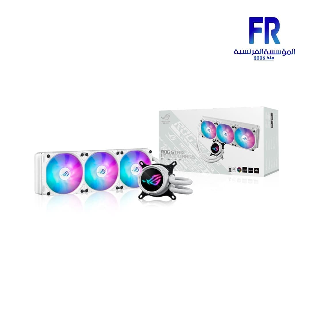Asus Rog Strix LC III 360 Argb Lcd White Aio Liquid Cpu Cooler