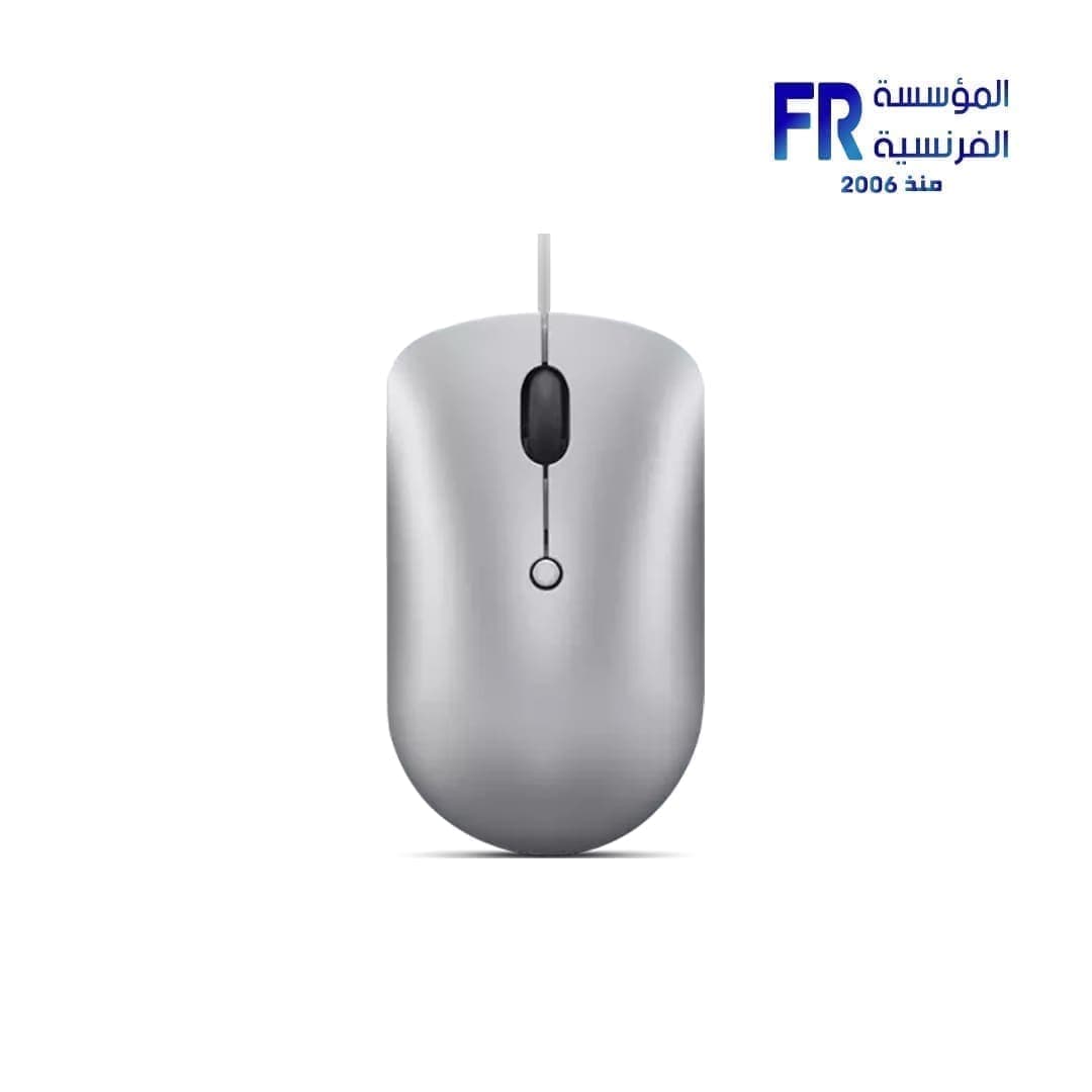 ماوس سلكي لينوفو 540 بمنفذ USB-C لون رمادي سحابي