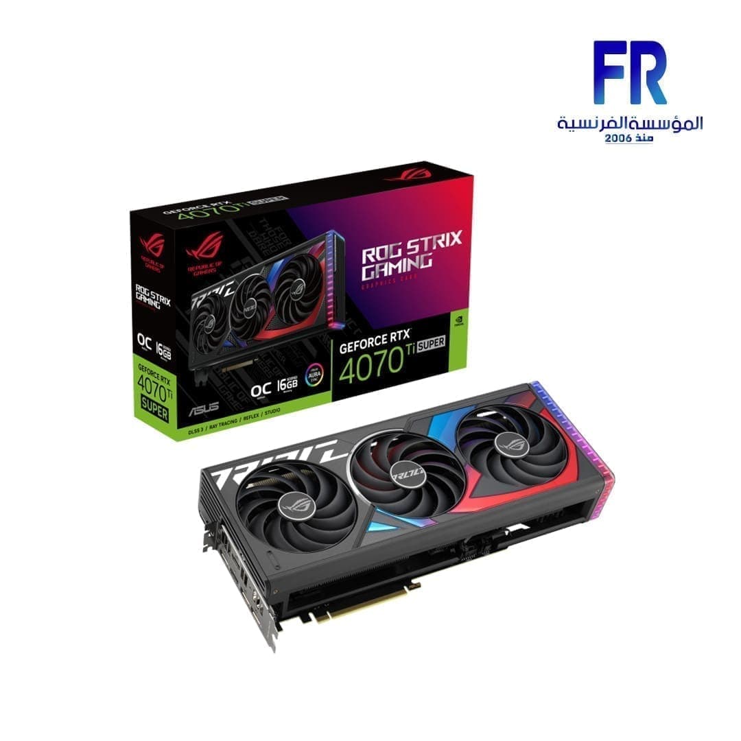 كرت شاشة اسوس Rog Strix GeForce RTX 4070 TI Super 16GB OC GDDR6X