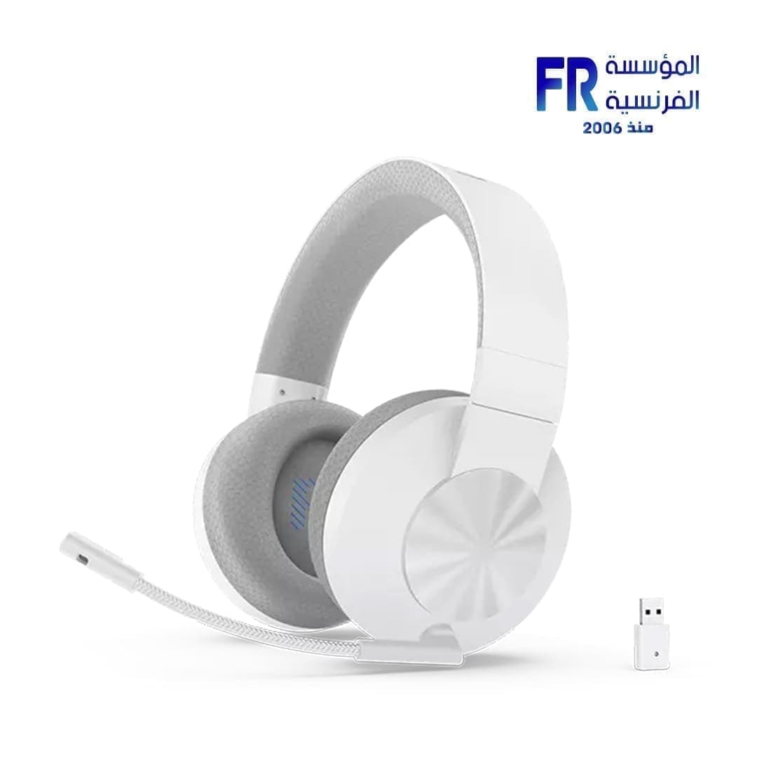 سماعة جيمنج لاسلكية لينوفو Legion H600 أبيض