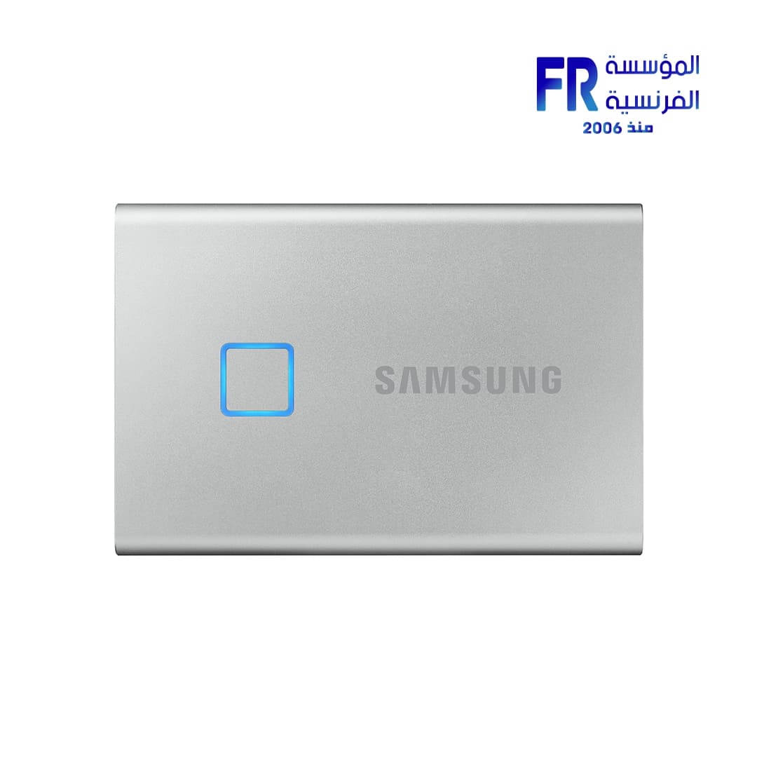 سامسونج T7 Touch سعة 2TB هارد SSD خارجي - فضي