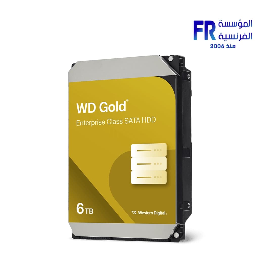هارد ديسك داخلي ويسترن ديجيتال Gold سعة 6Tb للكمبيوتر المكتبي