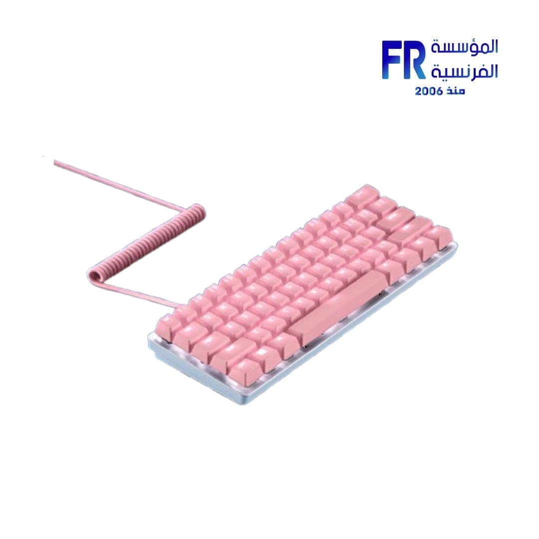 Razer PBT Keycap And Coiled Cable Upgrade Quartz Pink Set 