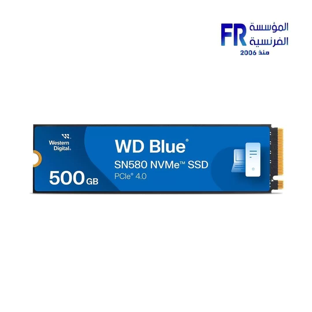 هارد ويسترن ديجيتال Blue SN580 سعة 500GB نوع M.2 NVMe داخلي Solid State Drive SSD