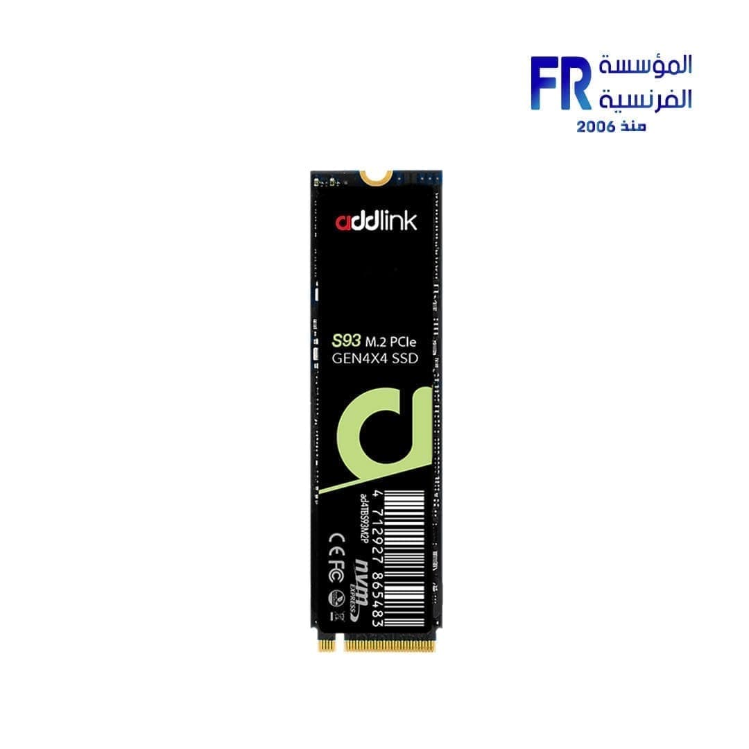 هارد SSD داخلي ادلينك S93 سعة 1TB M.2 2280 PCIe Gen4 NVMe