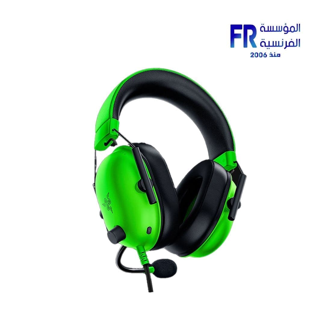 سماعة جيمنج Razer BlackShark V2 X باللون الأخضر