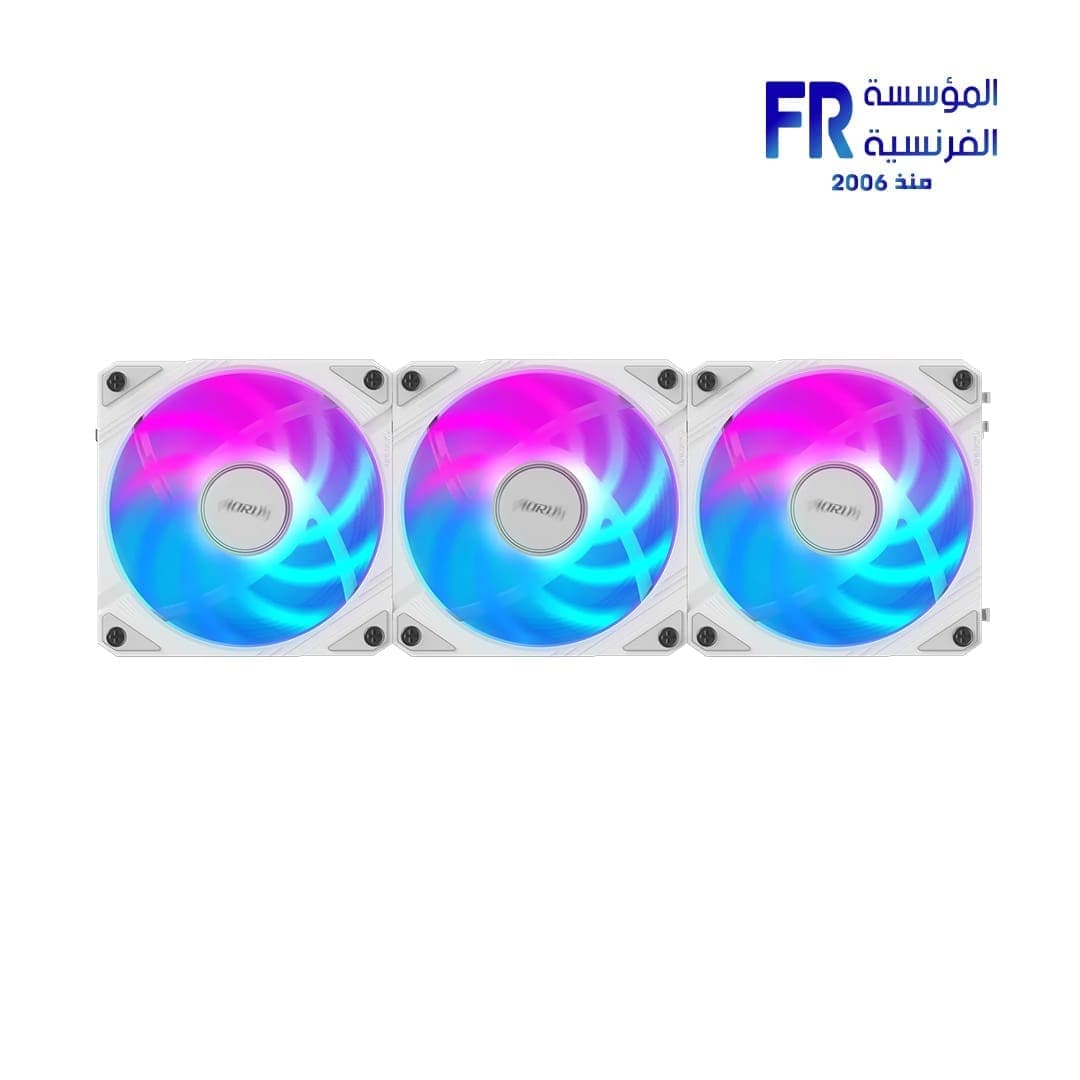 مراوح جيجابايت Aorus EZ Chain 120 ARGB ICE عدد 3 مراوح