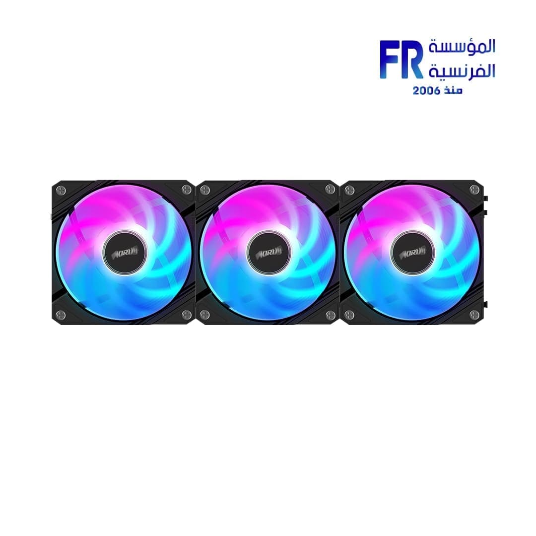 مراوح جيجابايت Aorus EZ Chain 120 ARGB عدد 3 مراوح