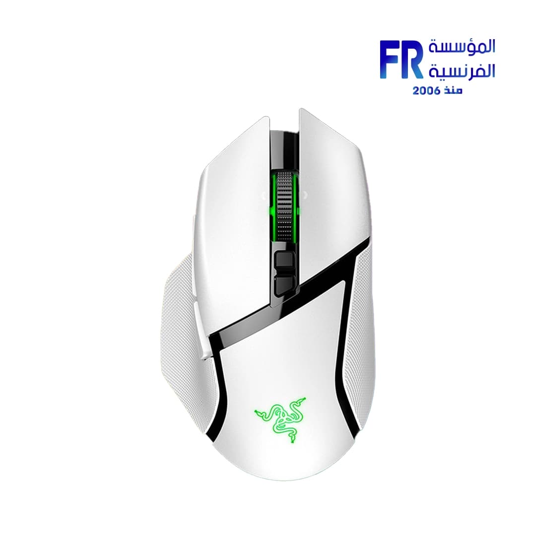 ماوس جيمنج لاسلكي ريزر Basilisk V3 Pro أبيض