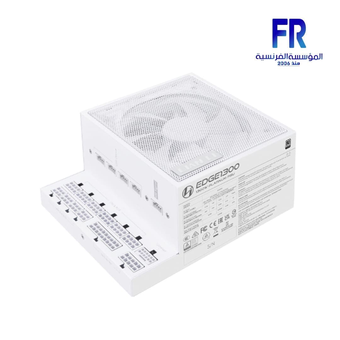 Lian Li Edge EG1300 1300W 80 Plus PLATINUM ATX 3.1 Full Modular White Power Supply