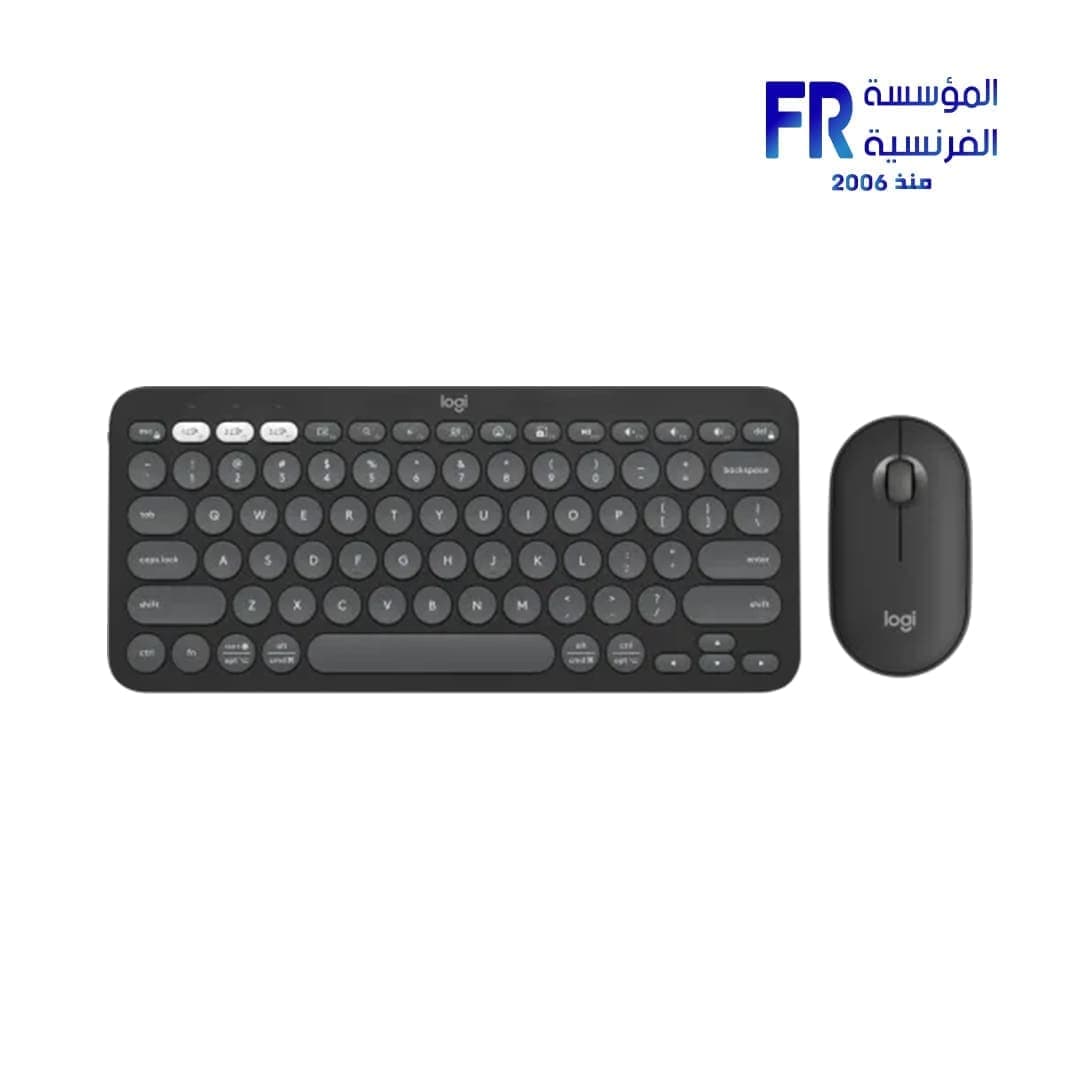 كومبو كيبورد وماوس لوجيتك Pebble 2 لاسلكي