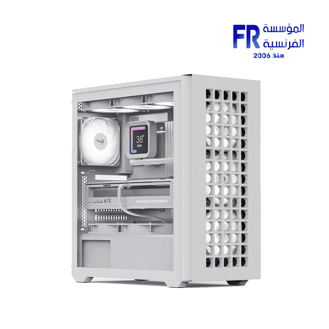 كيسة AeroCool D502A ARGB Mid Tower بيضاء