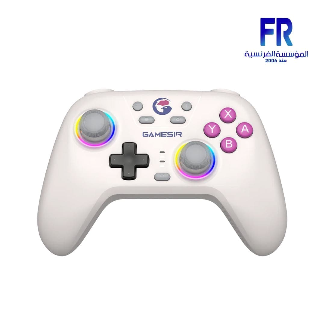 يد تحكم لاسلكية GameSir Nova White لجهاز Switch Pro