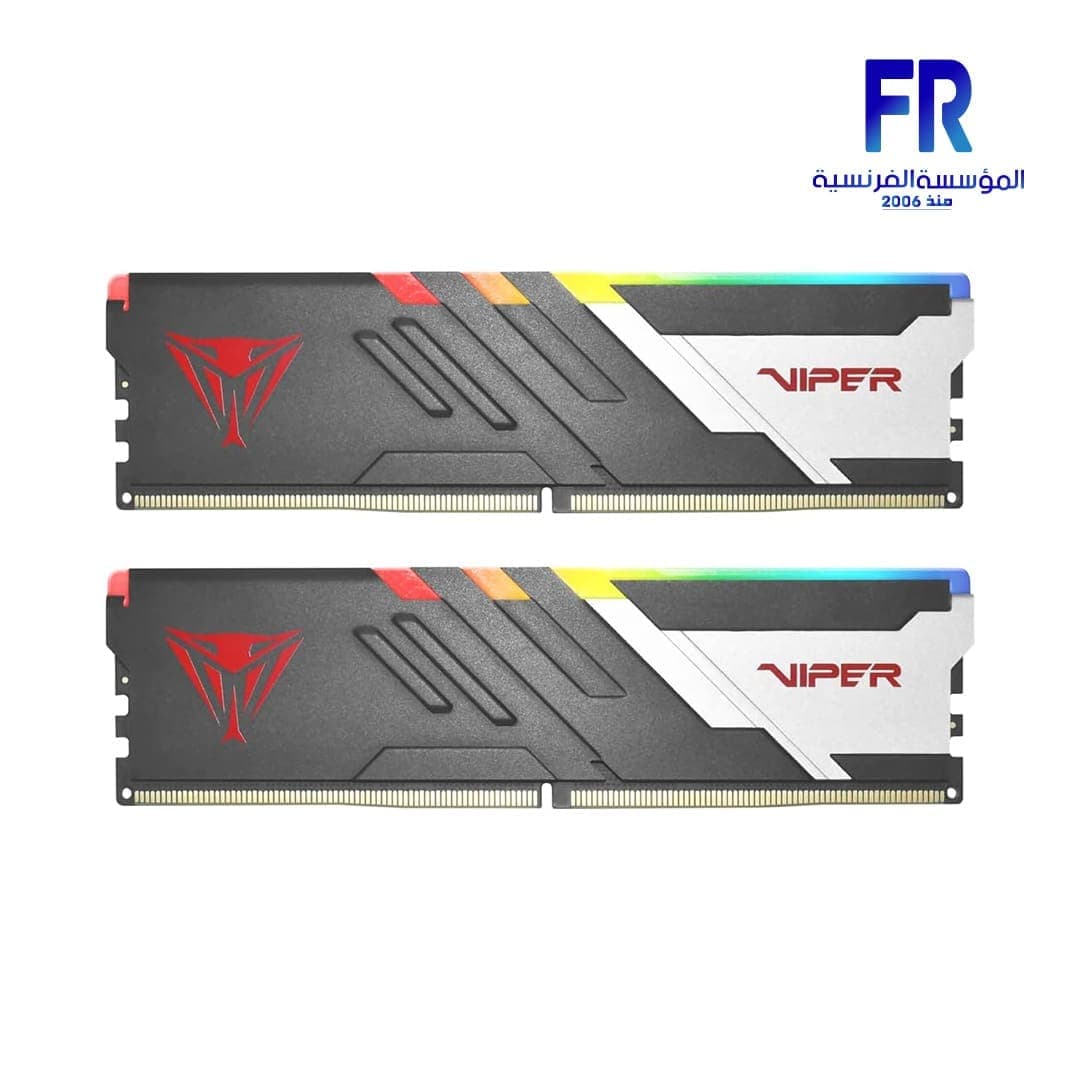 رام باتريوت فايبر فينوم للكمبيوتر المكتبي سعة 64GB (2x32GB) DDR5 بتردد 6000MHz CL36