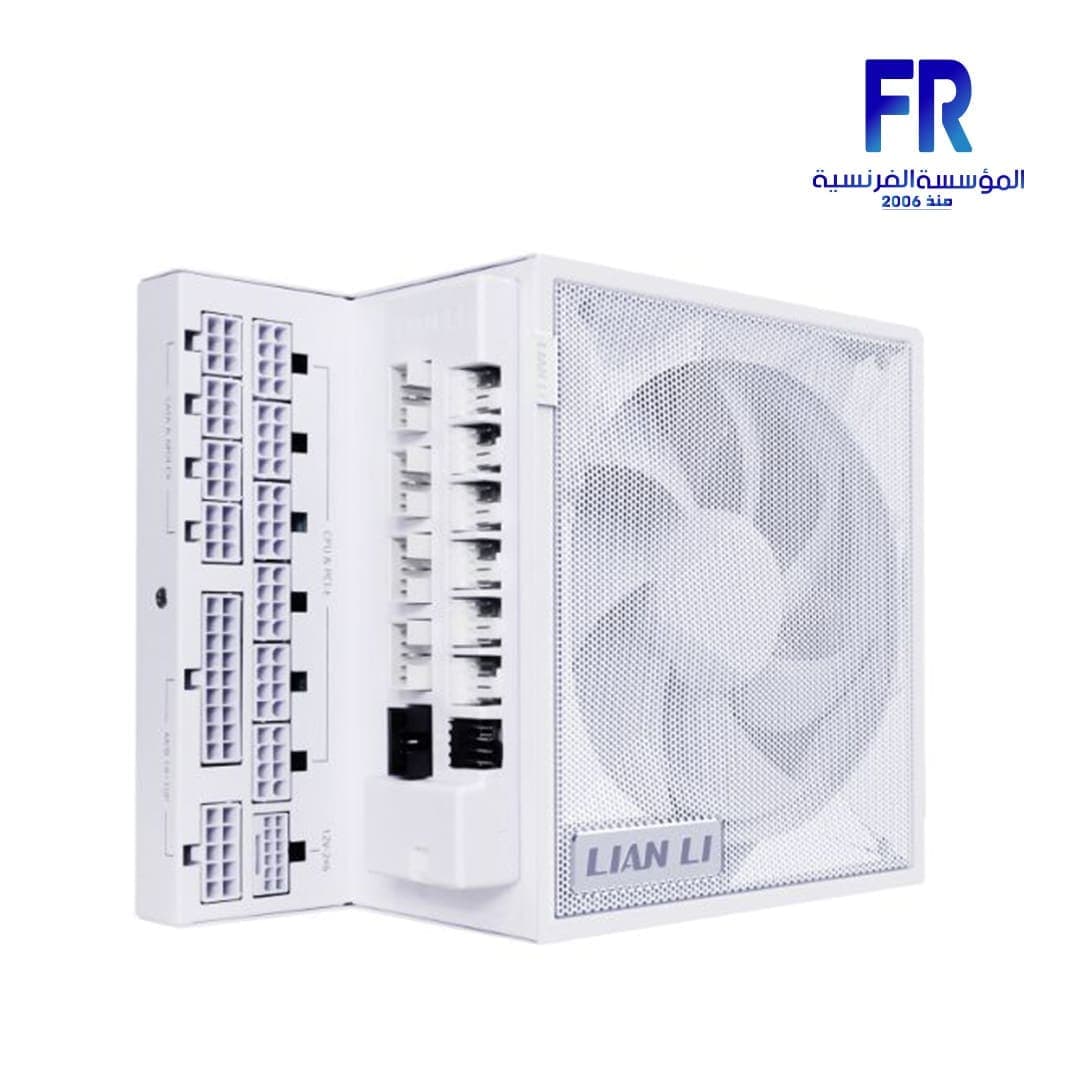 مزود طاقة ليان لي Lian Li Edge Gold EG1200G 1200W 80 Plus Gold ATX 3.1 كامل الوحدات - أبيض