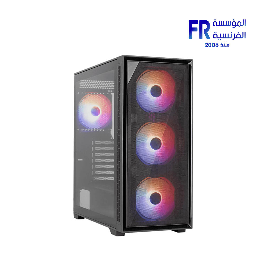 كيسة كمبيوتر ايروكول Geoflow-G-BK-V2 ARGB Mid Tower
