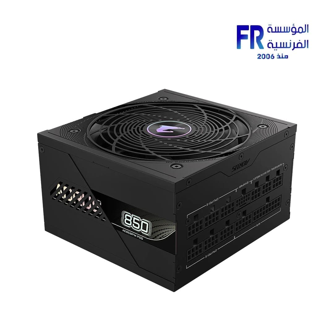 مزود طاقة جيجابايت Aorus Elite 850W 80 Plus Platinum ATX 3.1 PCIE 5.1 كامل الوحدات
