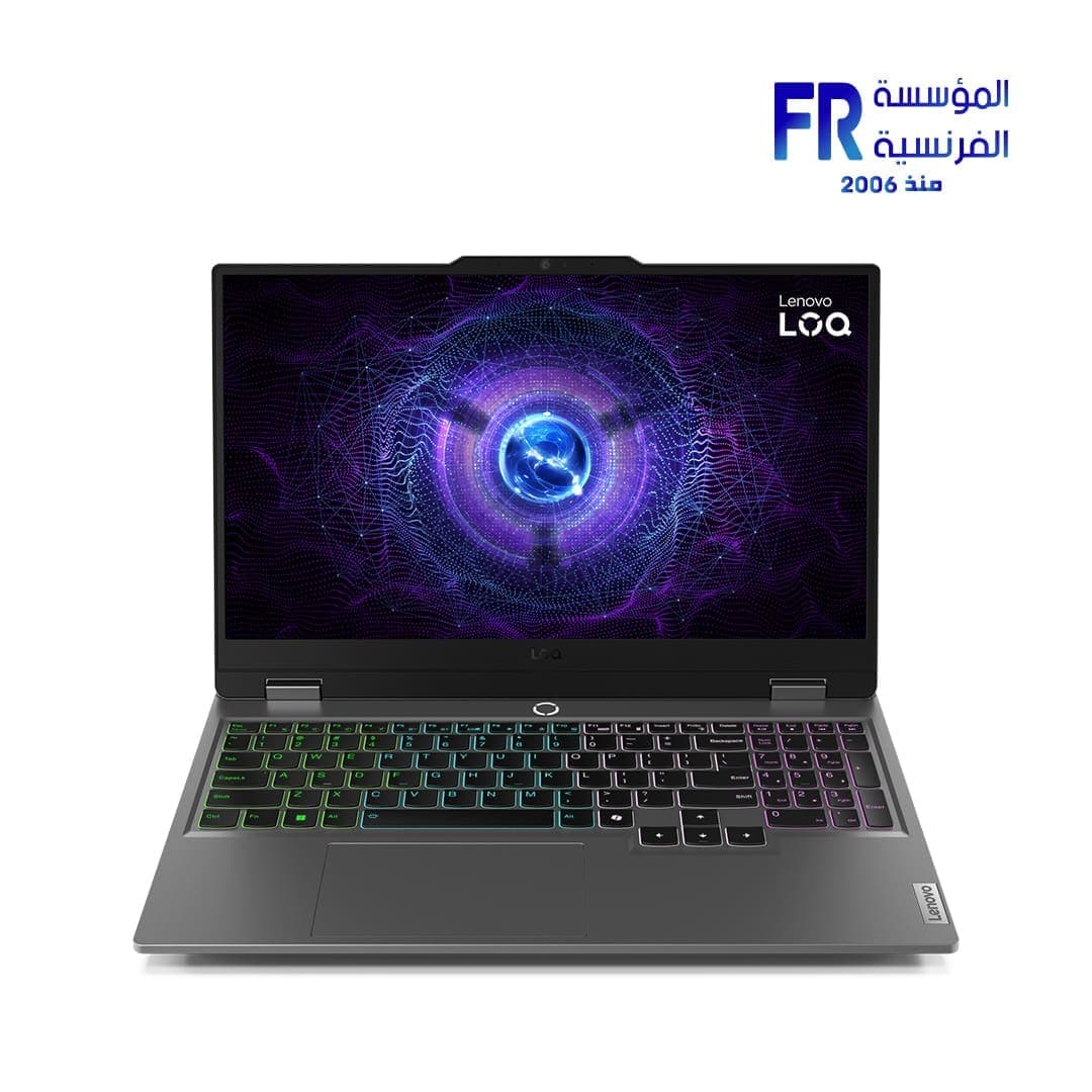 لابتوب لينوفو LOQ، معالج Intel Core I7 14700HX، رام 16GB DDR5، هارد 1TB SSD، كرت شاشة Nvidia RTX 4060 8GB، شاشة 15.6 144Hz