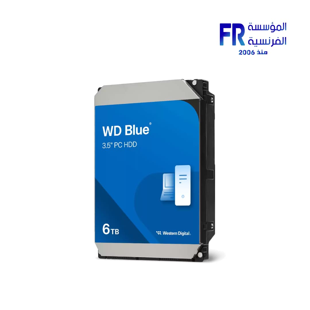 هارد ديسك داخلي ويسترن ديجيتال Blue سعة 6Tb للكمبيوتر المكتبي