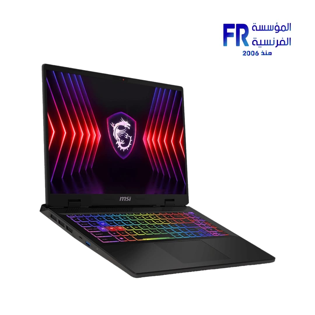 لابتوب جيمنج ام اس اي Sword 16 HX B13VFKG، معالج Core i7 13700HX، رام 16Gb DDR5، هارد 512Gb SSD، كرت شاشة Geforce RTX 4060 8GB، شاشة 16 بوصة FHD+ 144Hz IPS