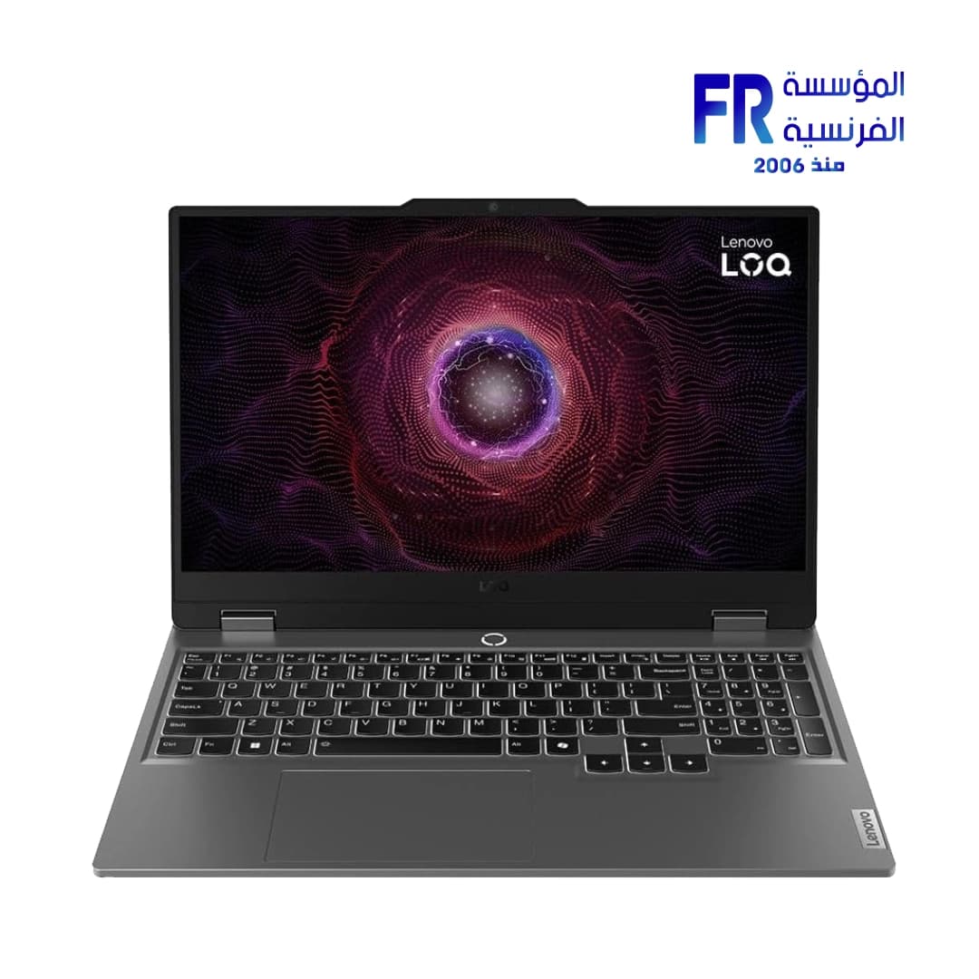 لابتوب لينوفو LOQ، معالج Intel Core I7 13650HX، رام 16GB DDR5، هارد 512GB SSD، كرت شاشة Nvidia RTX 4050 6GB، شاشة 15.6 144Hz