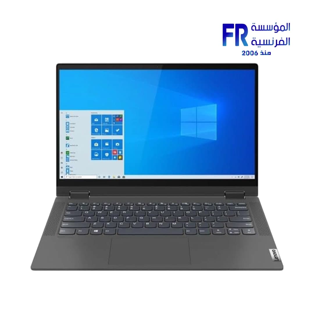 لابتوب لينوفو Ideapad Flex 5 قابل للتحويل 2n1، معالج Intel i3 1215U، رام 8GB، هارد 256GB SSD، كرت شاشة Intel UHD، شاشة 14 بوصة WUXGA IPS باللمس، كيبورد مضيء، بصمة، ويندوز 11